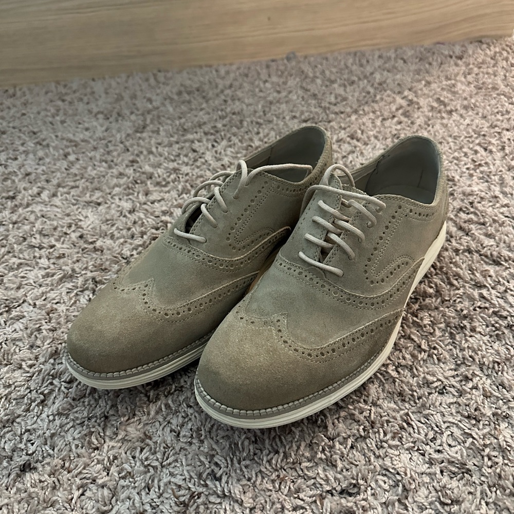 Cole haan mens shoes beige cream